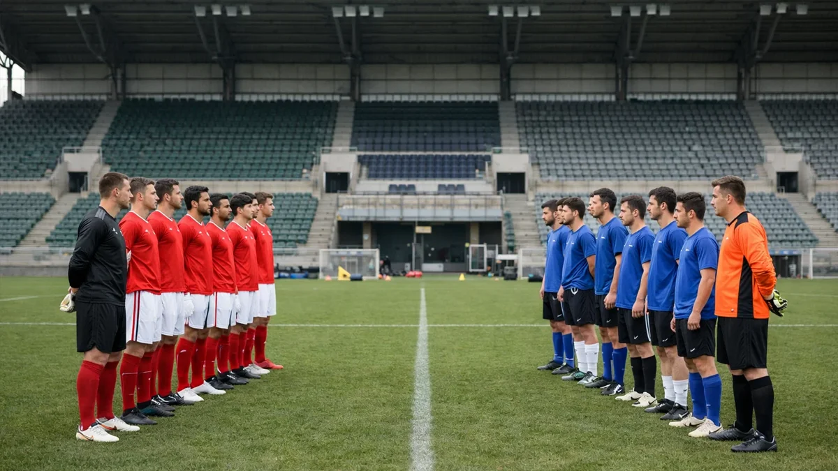 Zwei Fußballmannschaften unterschiedlicher Spielstärke